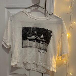 White Graphic Tee- Marilyn Monroe